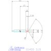 Garant Központfúró HSS-E R, felülettel 3,15 mm