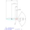 Központfúró HSS-E R, felülettel 4 mm