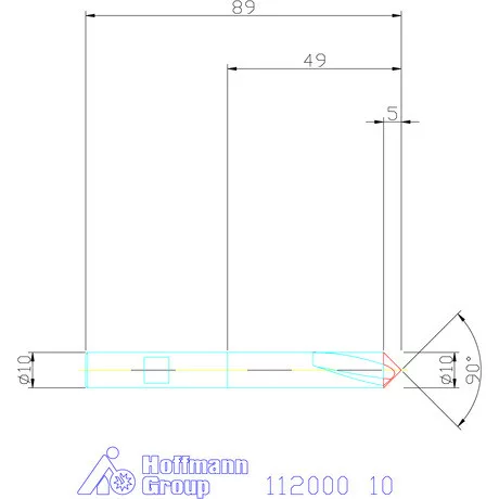 Garant NC központozó HSS-E 90° N 10 mm