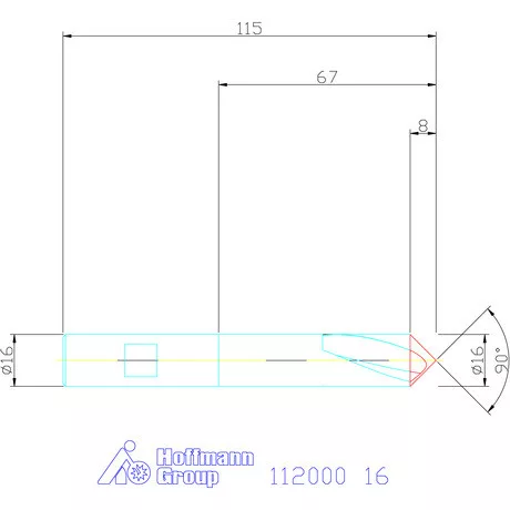 Garant NC központozó HSS-E 90° N 16 mm
