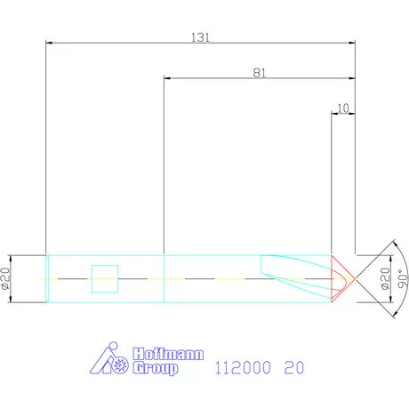 Garant NC központozó HSS-E 90° N 20 mm