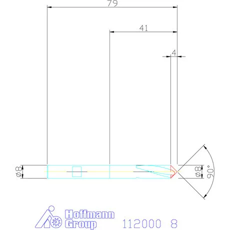 Garant NC központozó HSS-E 90° N 8 mm