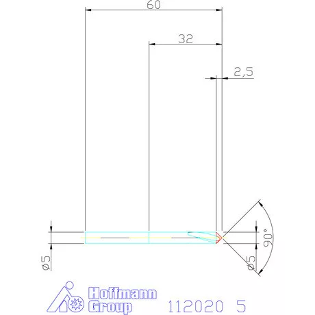 Garant NC központozó HSS-E 90° N 5 mm