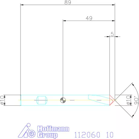 Garant NC központozó HSS-E-PM 90° N 10 mm