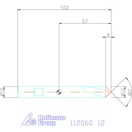 Garant NC központozó HSS-E-PM 90° N 12 mm