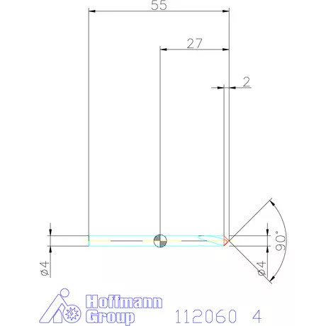 Garant NC központozó HSS-E-PM 90° N 4 mm