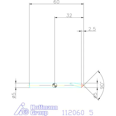 Garant NC központozó HSS-E-PM 90° N 5 mm