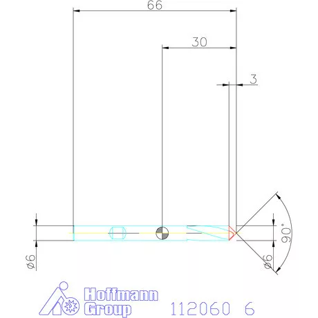 Garant NC központozó HSS-E-PM 90° N 6 mm
