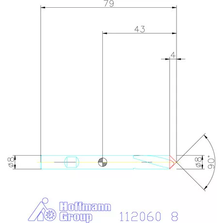 Garant NC központozó HSS-E-PM 90° N 8 mm