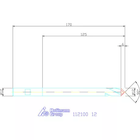 Garant NC központozó HSS-E 90° N 12 mm