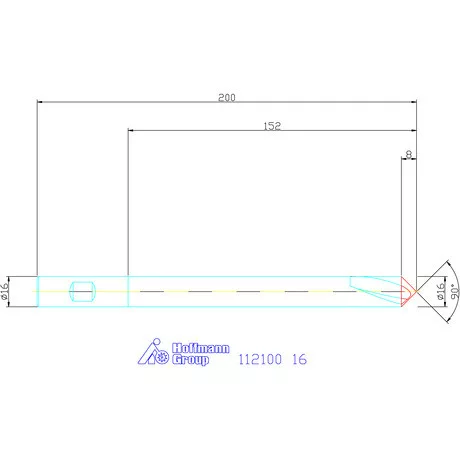 Garant NC központozó HSS-E 90° N 16 mm