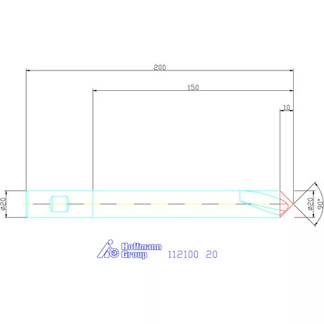 Garant NC központozó HSS-E 90° N 20 mm