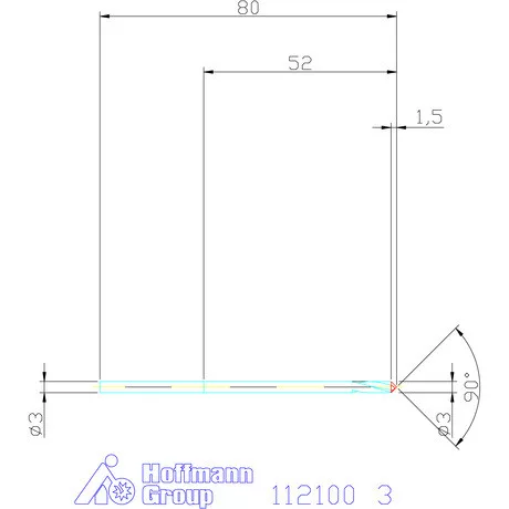 Garant NC központozó HSS-E 90° N 3 mm
