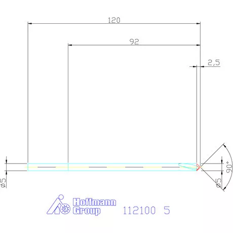 Garant NC központozó HSS-E 90° N 5 mm