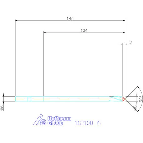 Garant NC központozó HSS-E 90° N 6 mm