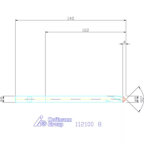 Garant NC központozó HSS-E 90° N 8 mm