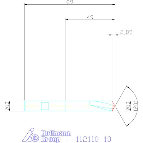 Garant NC-központozó HSS/E 120° N 10 mm