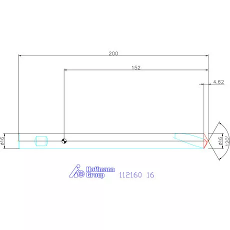Garant NC-központozó HSS/E 120° N 16 mm