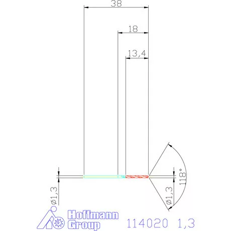 Holex Csigafúró HSS precíziósan hengerelt N 1,3 mm
