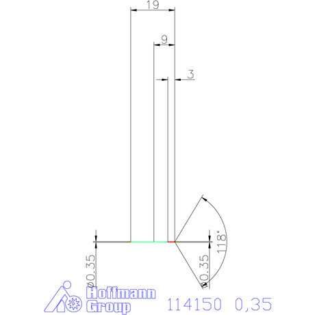 Garant Csigafúró HSS N 0,35