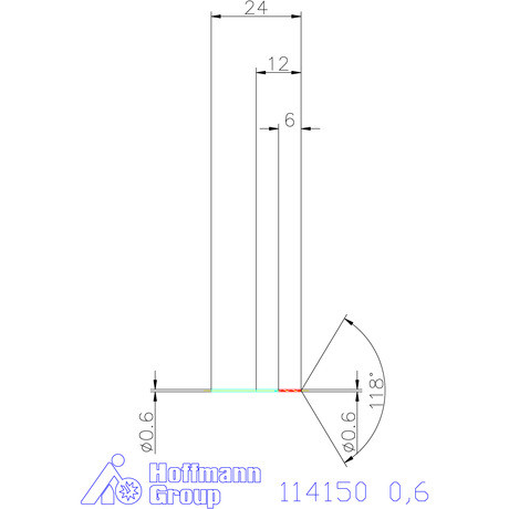 Garant Csigafúró HSS N 0,6
