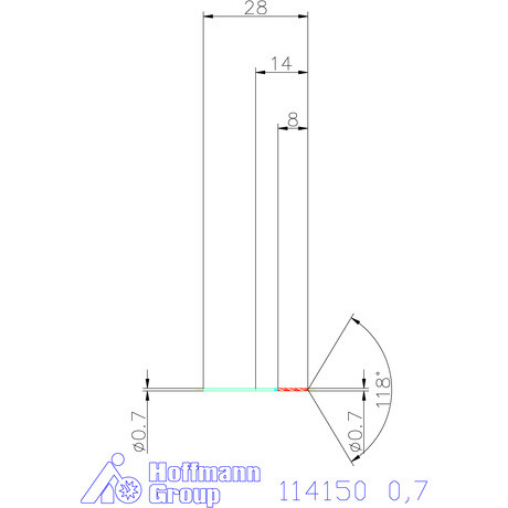 Garant Csigafúró HSS N 0,7