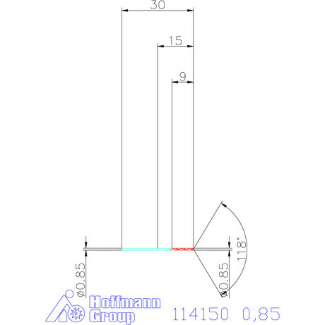 Garant Csigafúró HSS N 0,85