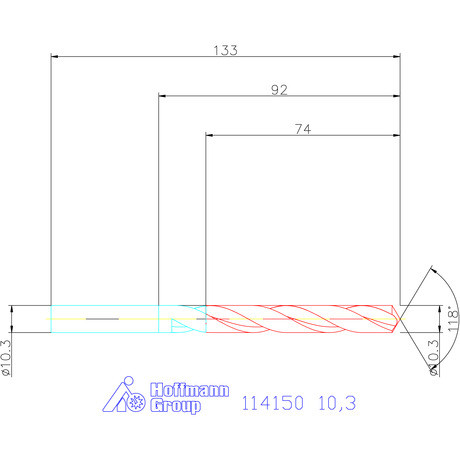 Garant Csigafúró HSS N 10,3