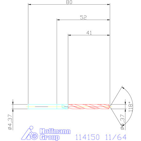 Garant Csigafúró HSS N 11/64