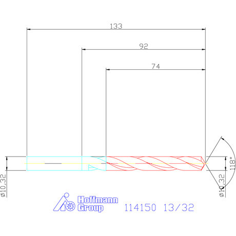 Garant Csigafúró HSS N 13/32