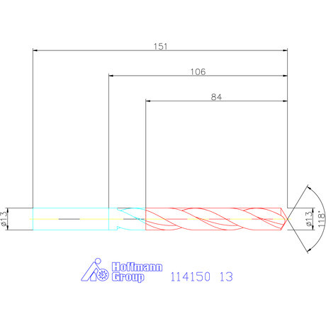 Garant Csigafúró HSS N 13