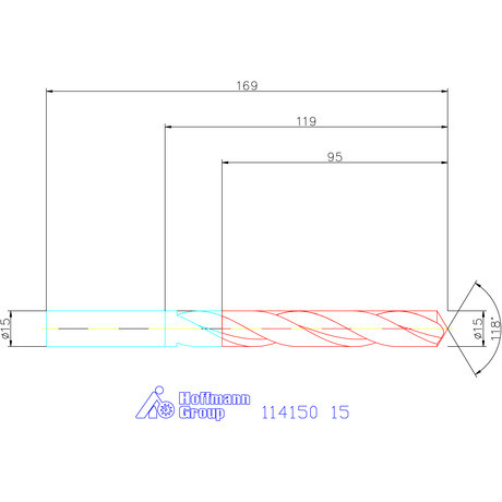 Garant Csigafúró HSS N 15