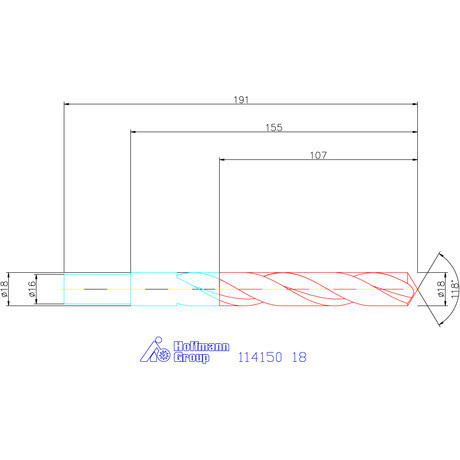 Garant Csigafúró HSS N 18