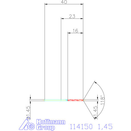 Garant Csigafúró HSS N 1,45