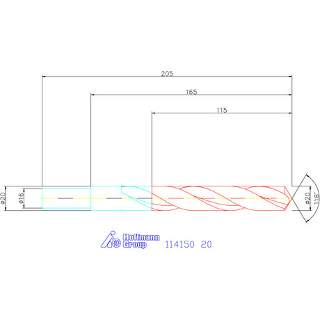 Garant Csigafúró HSS N 20