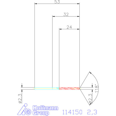 Garant Csigafúró HSS N 2,3