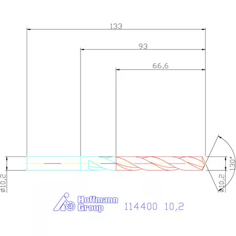Garant Csigafúró HSS-E N 10,2 mm