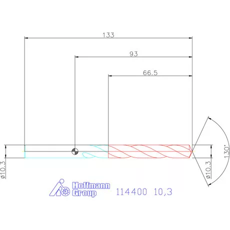 Garant Csigafúró HSS-E N 10,3 mm