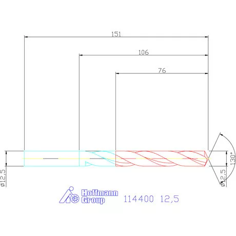 Garant Csigafúró HSS-E N 12,5 mm