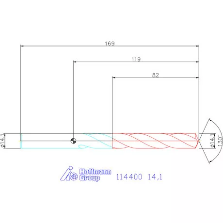 Garant Csigafúró HSS-E N 14,1 mm