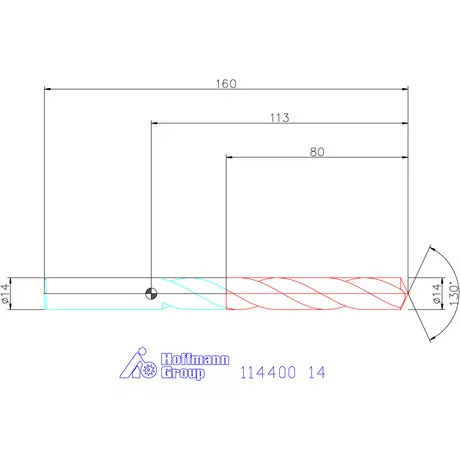 Garant Csigafúró HSS-E N 14 mm
