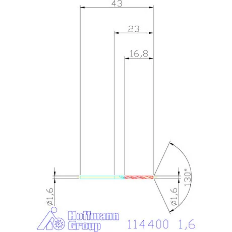 Garant Csigafúró HSS-E N 1,6 mm