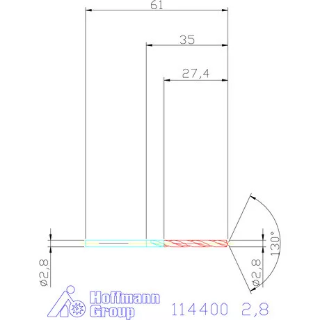 Garant Csigafúró HSS-E N 2,8 mm