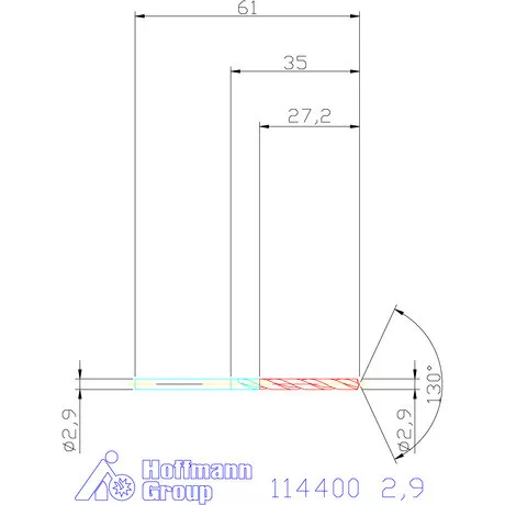 Garant Csigafúró HSS-E N 2,9 mm