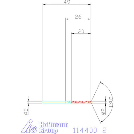 Garant Csigafúró HSS-E N 2 mm