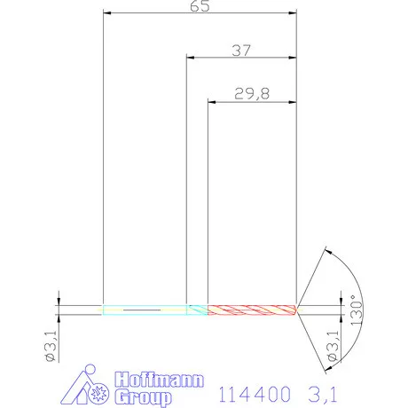 Garant Csigafúró HSS-E N 3,1 mm