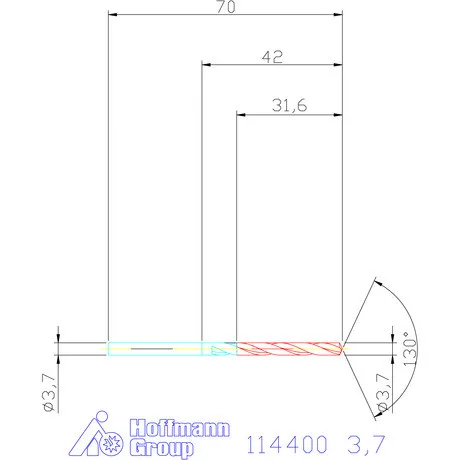 Garant Csigafúró HSS-E N 3,7 mm