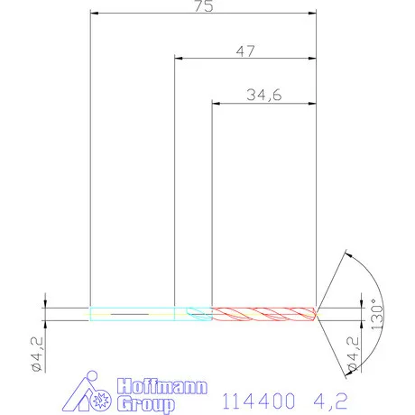 Garant Csigafúró HSS-E N 4,2 mm