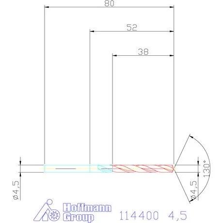 Garant Csigafúró HSS-E N 4,5 mm