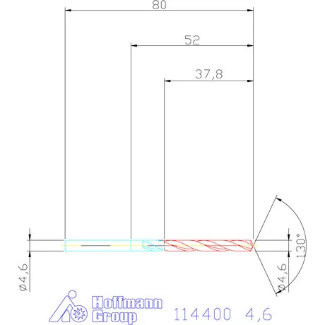 Garant Csigafúró HSS-E N 4,6 mm